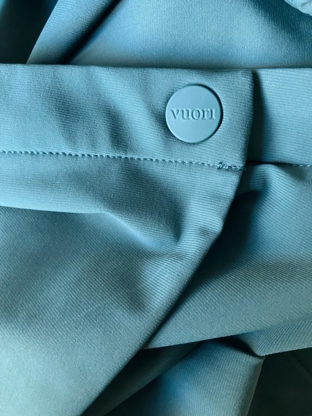 Vuori Miles Sport Skirt Size XL Teal Performance Wrap Skort Tennis Preppy Pocket - Picture 3 of 11